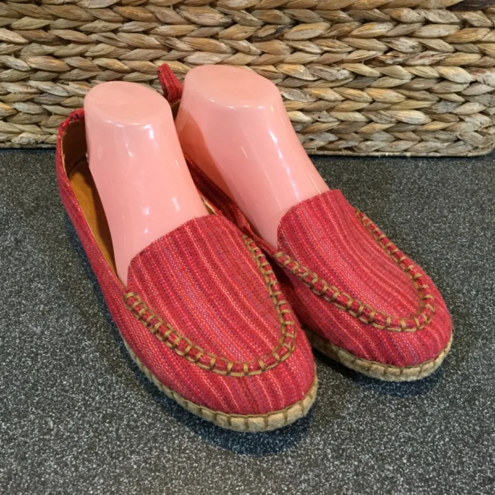 Born Red Espadrille Flats
